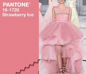 pantone strawberry ice vestito giambattista valli primavera 2015