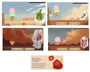 doodle gioco di google dei peperoncini contro i gelati